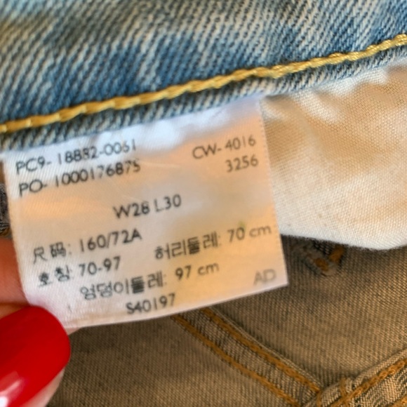 LEVIS 721 High Rise Skinny Jeans Size 28 - Picture 9 of 11